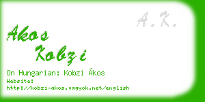 akos kobzi business card